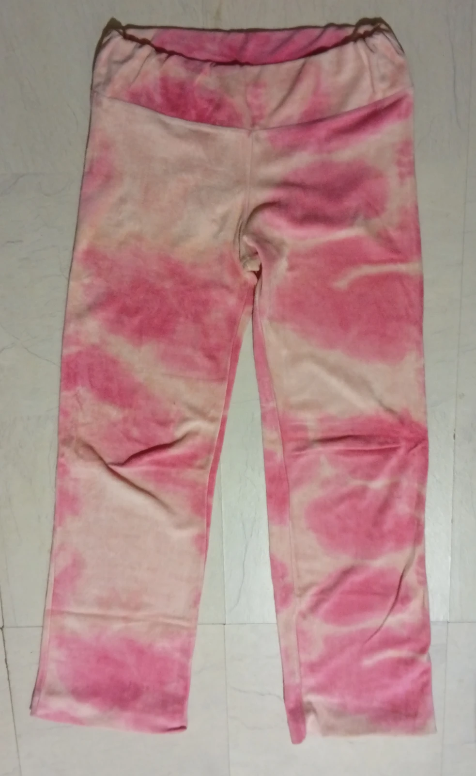 CAMELEON plišana termo trenerka komplet S / M - Pink tie-dye
