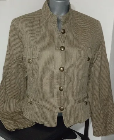 Green Wood luksuzan military sako/jakna sa metalik sjajem (46)