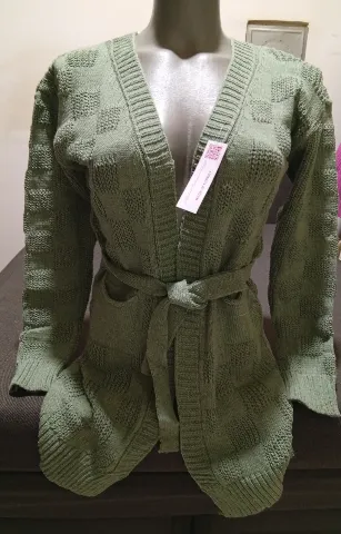 Novi turski pleteni kardigan sa kaišem (Univerzalna M-XL)