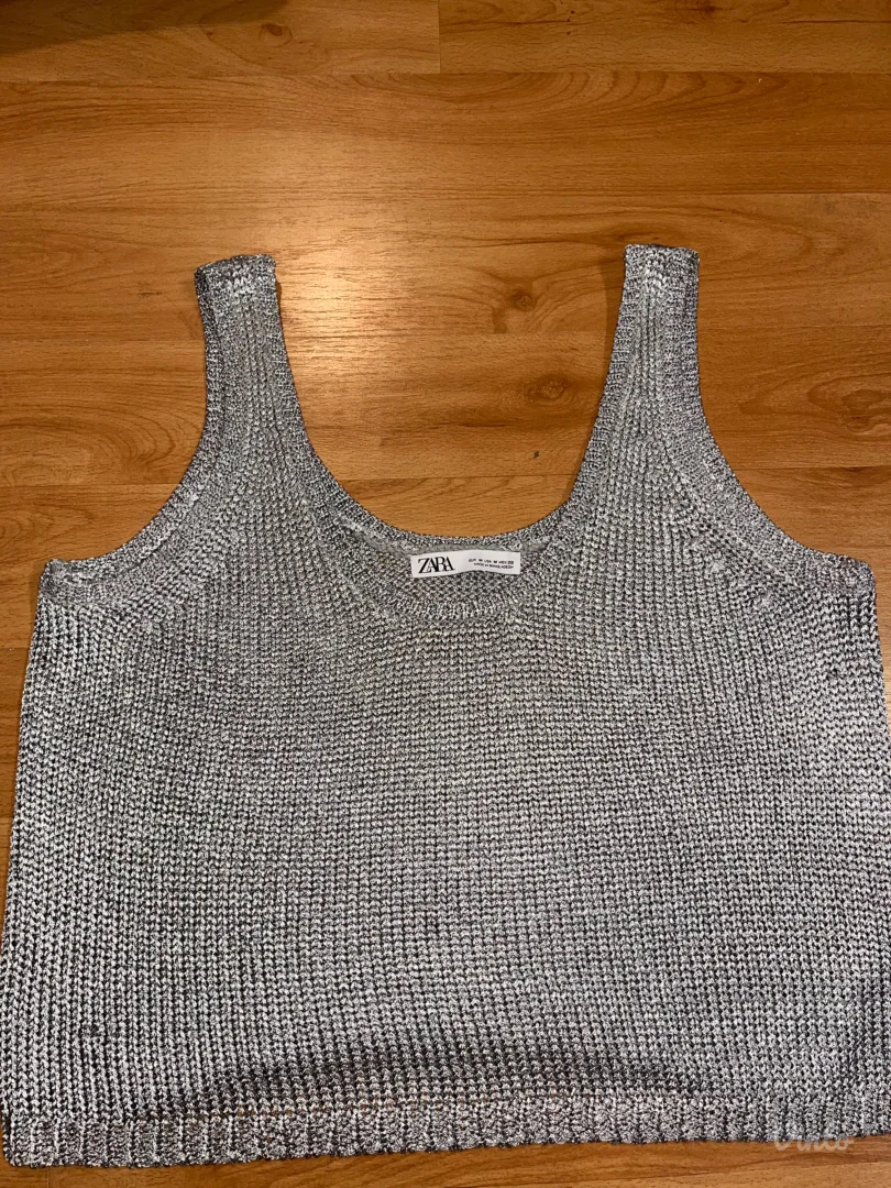 Zara pleteni srebni top