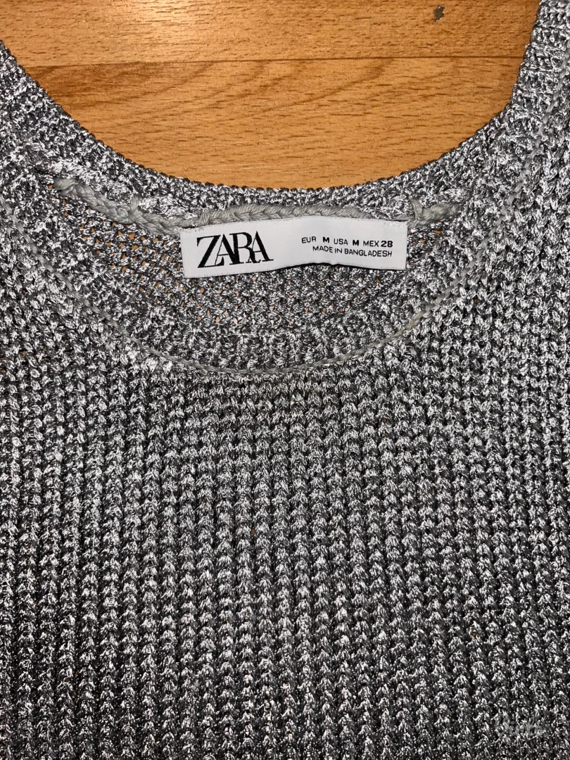 Zara pleteni srebni top