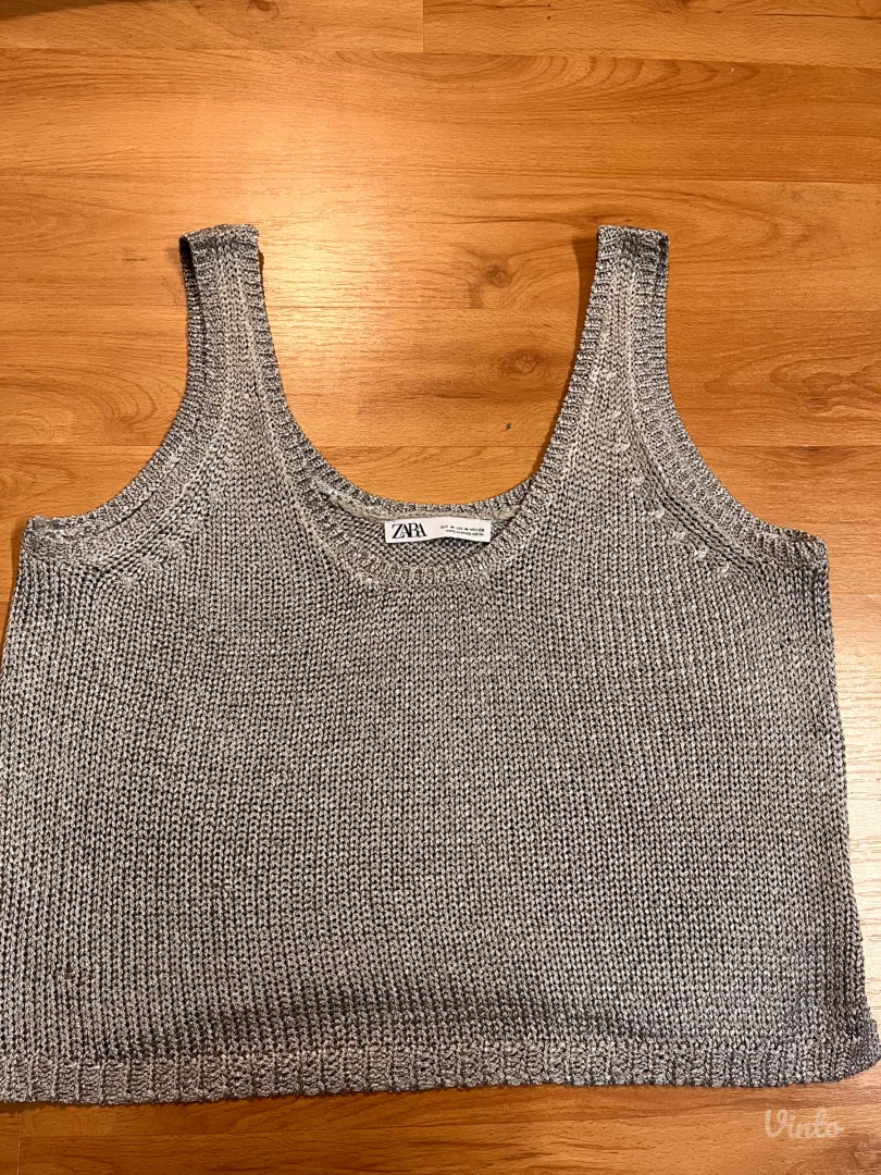 Zara pleteni srebni top