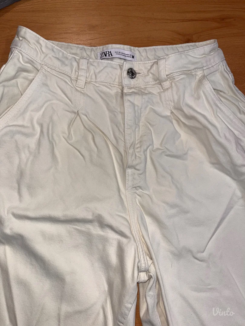 Zara offwhite pantalone