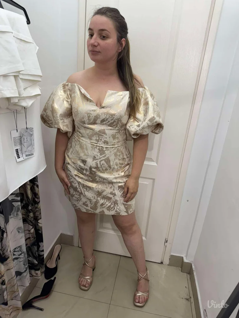 PS haljina sa puf rukavima