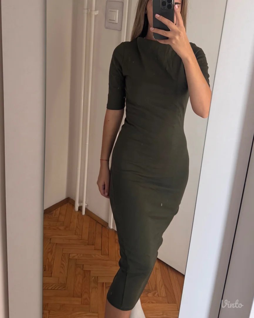 Zara uska maslinasta haljina