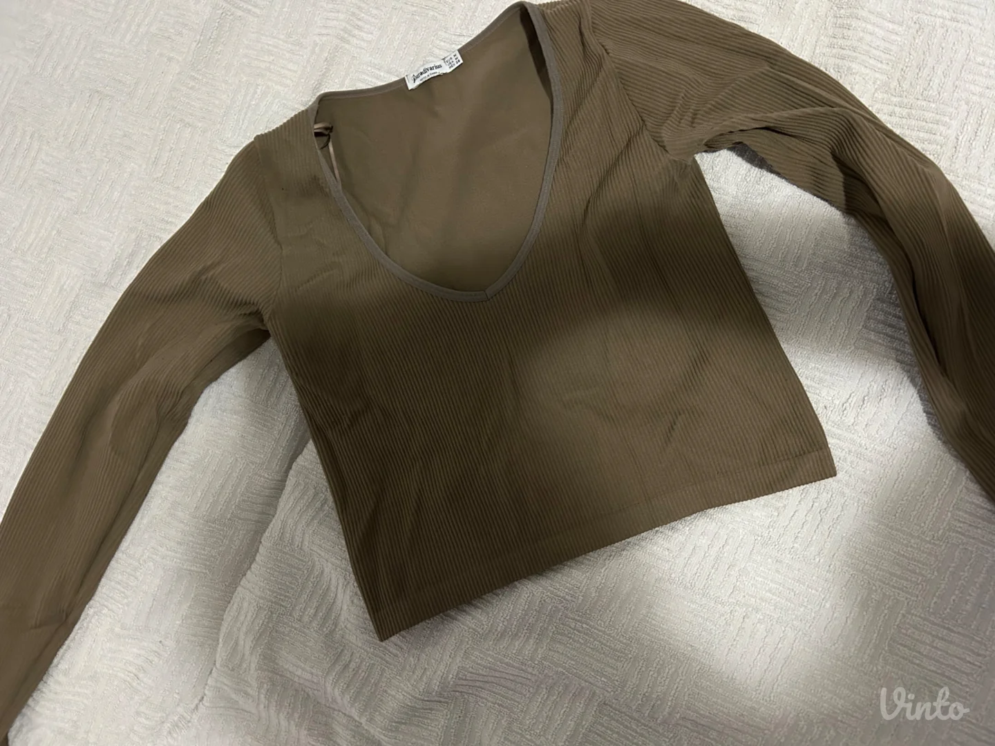 Stradivarius majica braon boje