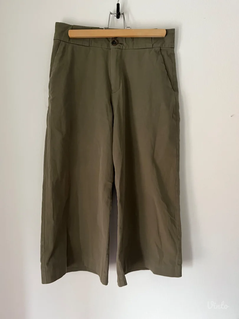 Tiffany maslinaste široke pantalone 29