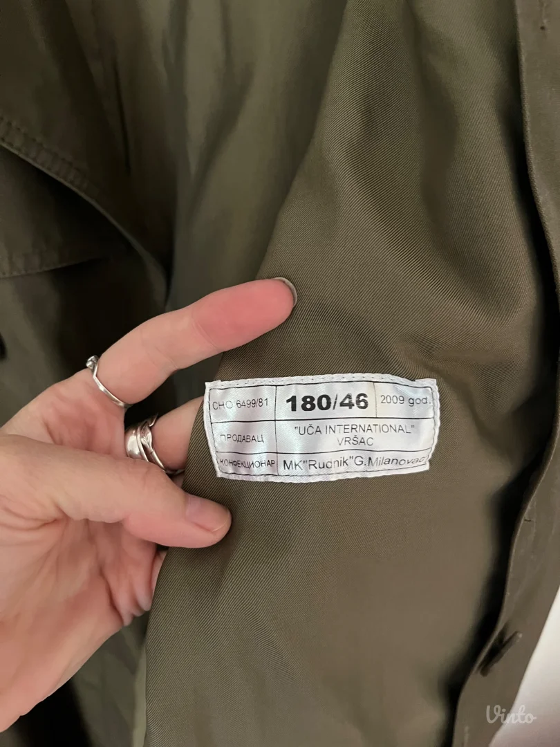 Trench Coat - Rundik Yugoslavia - Vojni Kaput
