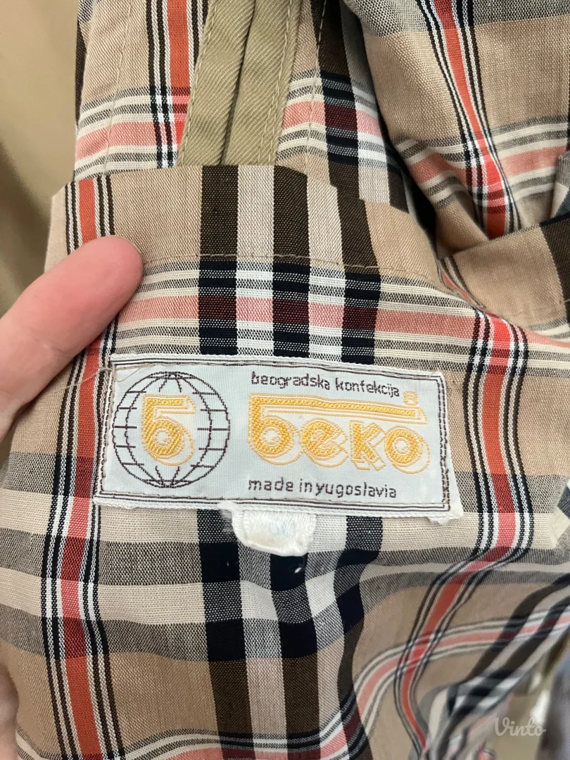 Beko Trench Mantil Burberry print postava