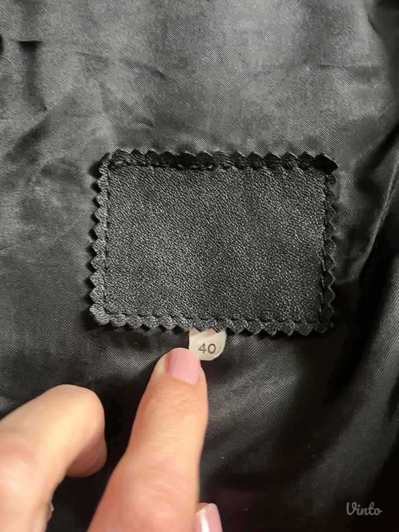 Crna kožna jakna S - Made in Yugoslavia