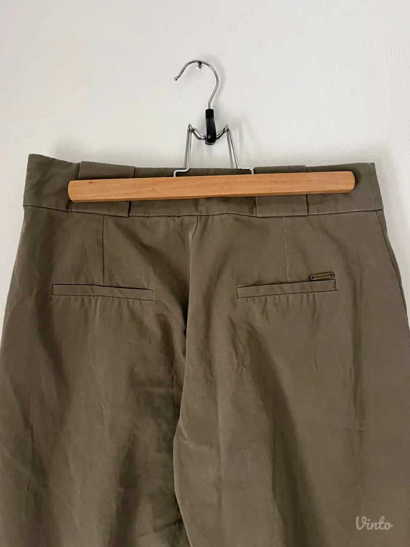 Tiffany maslinaste široke pantalone 29