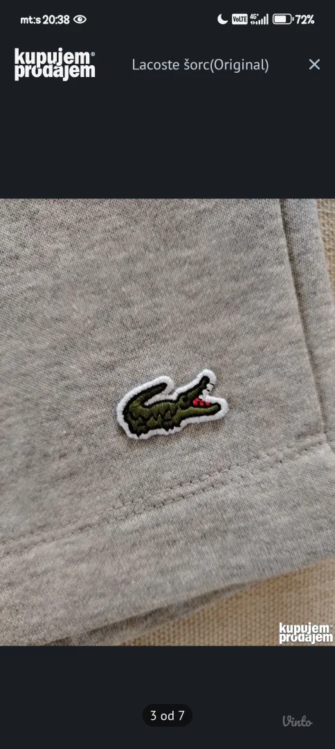 Original Lacoste šorc