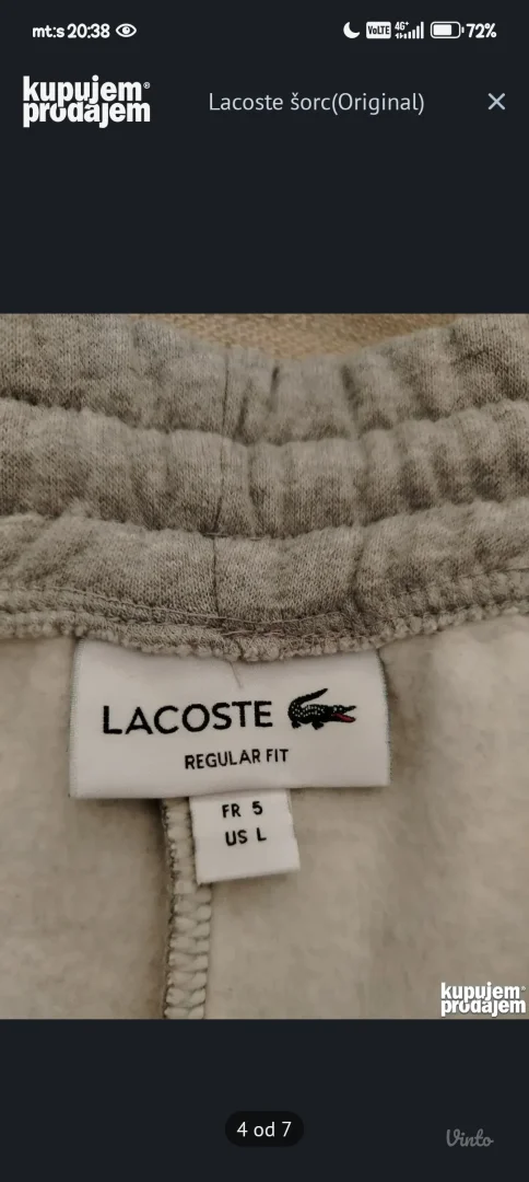 Original Lacoste šorc