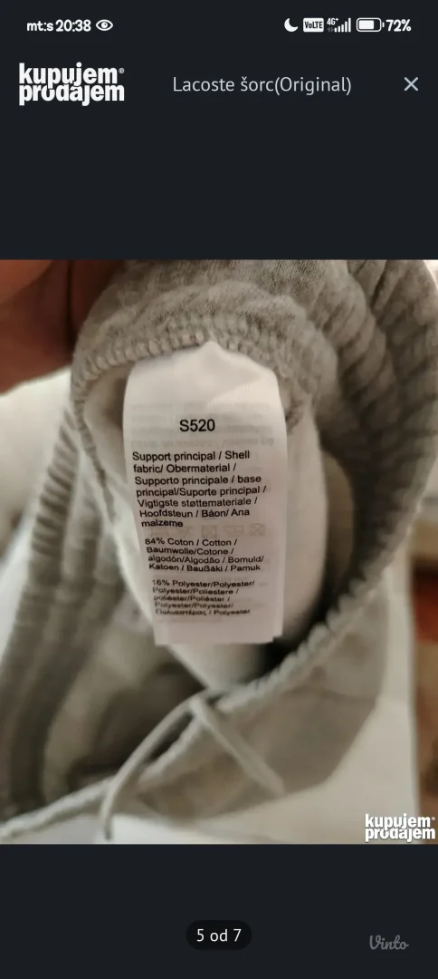 Original Lacoste šorc