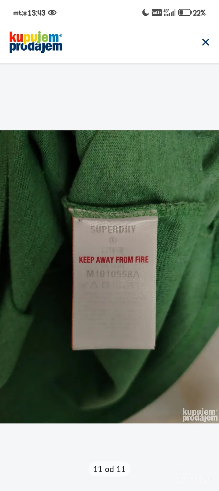SuperDry majica u L veličini-kao Novo.