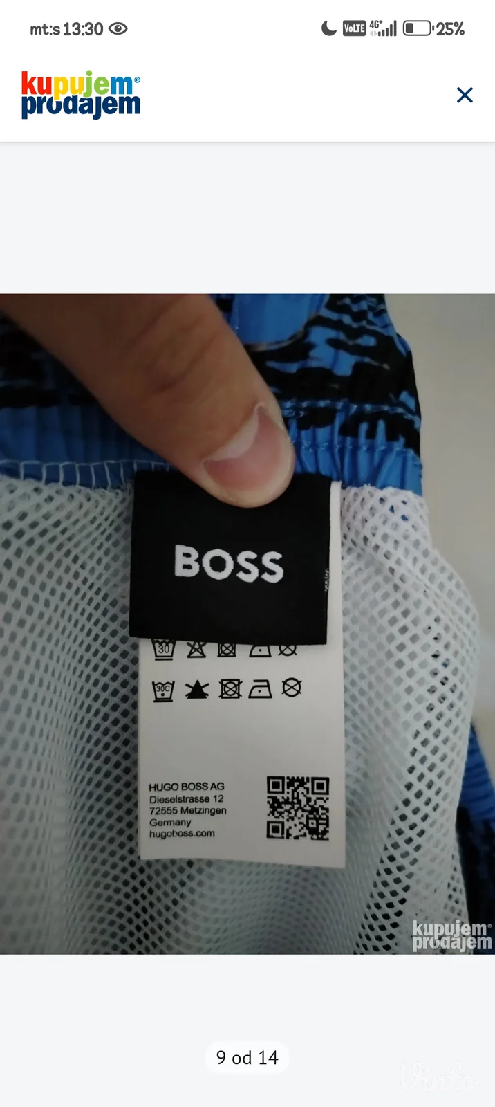 Boss Original kupaći šorc-Novo,XXL(Odgovara kao XL).