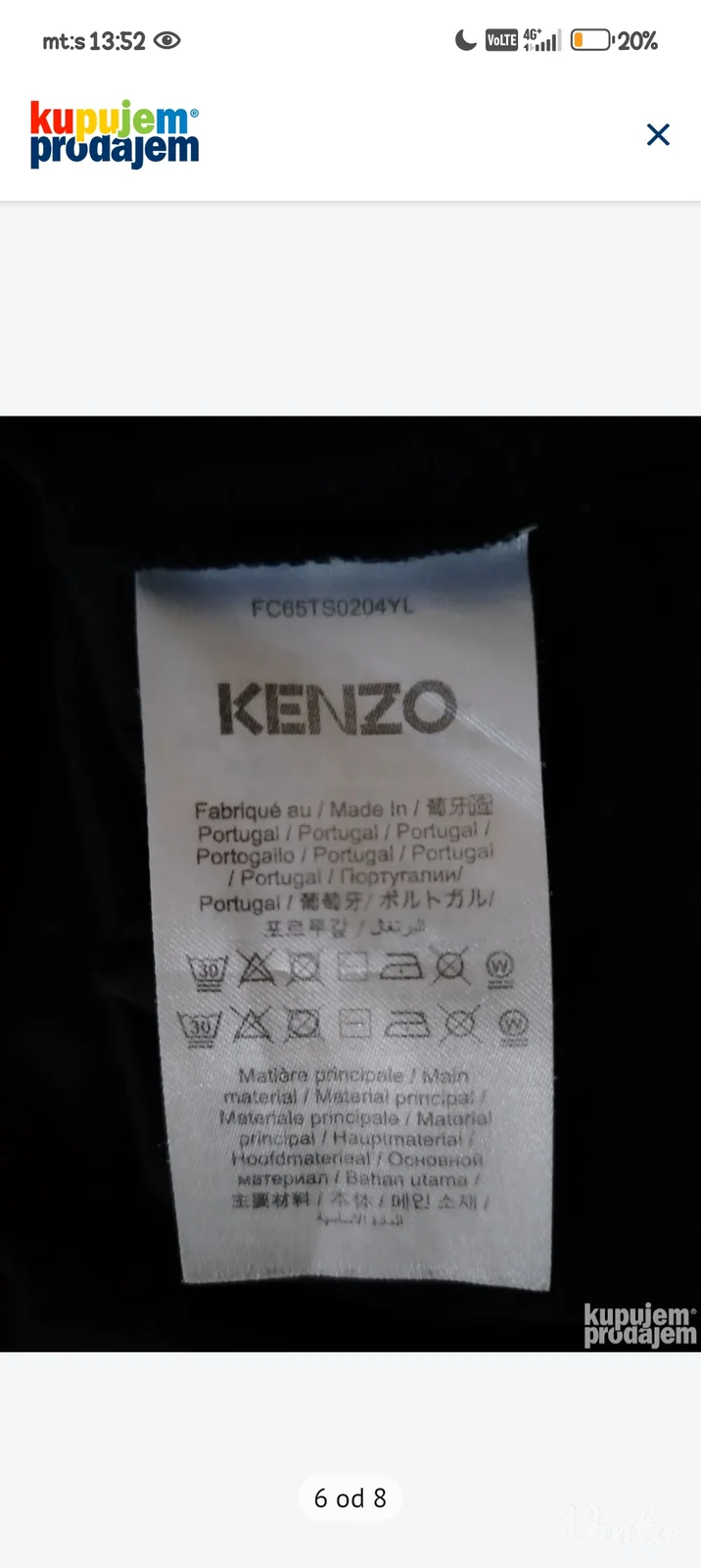 Kenzo Original majica u L veličini-kao Novo.