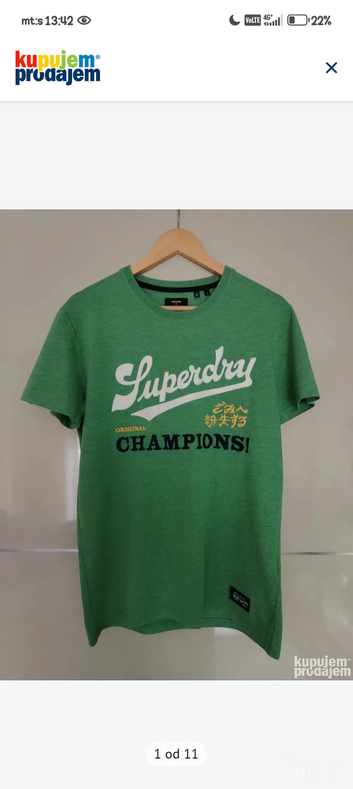 SuperDry majica u L veličini-kao Novo.