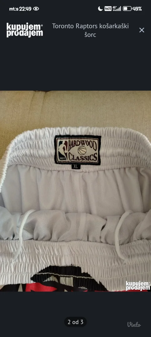 Toronto Raptors košarkaški šorc