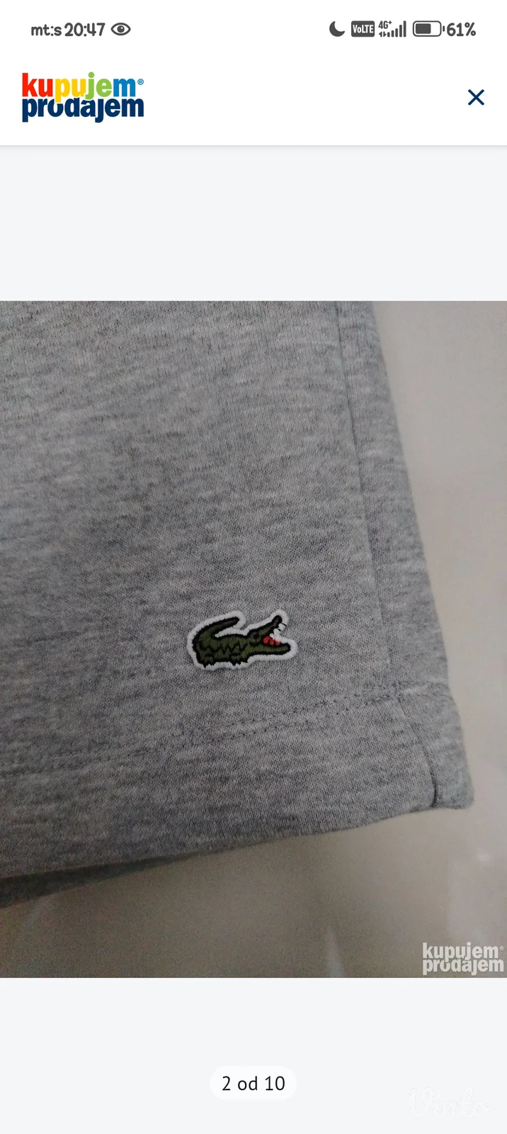 Lacoste Original šorc u L veličini-kao Novo.