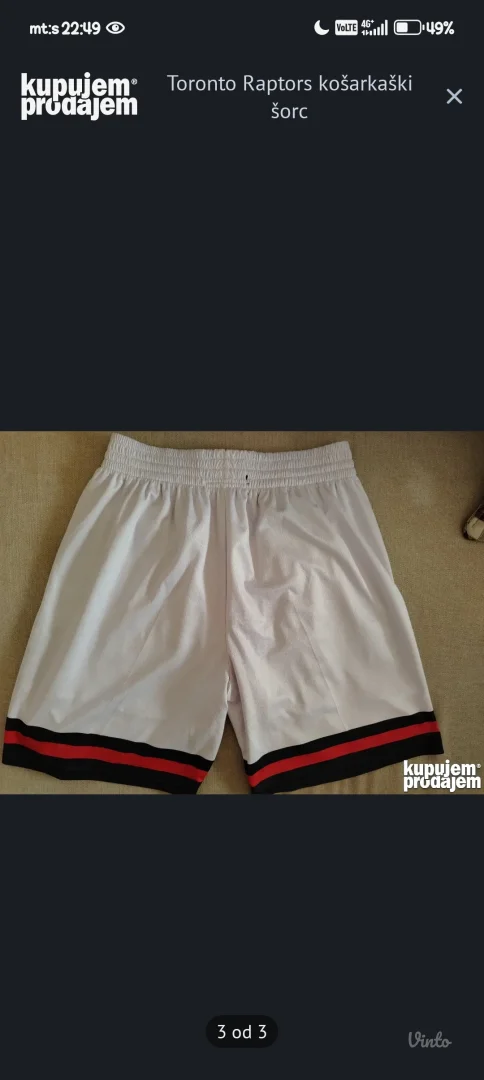 Toronto Raptors košarkaški šorc