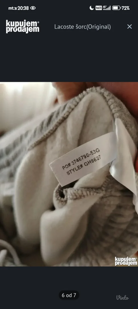 Original Lacoste šorc