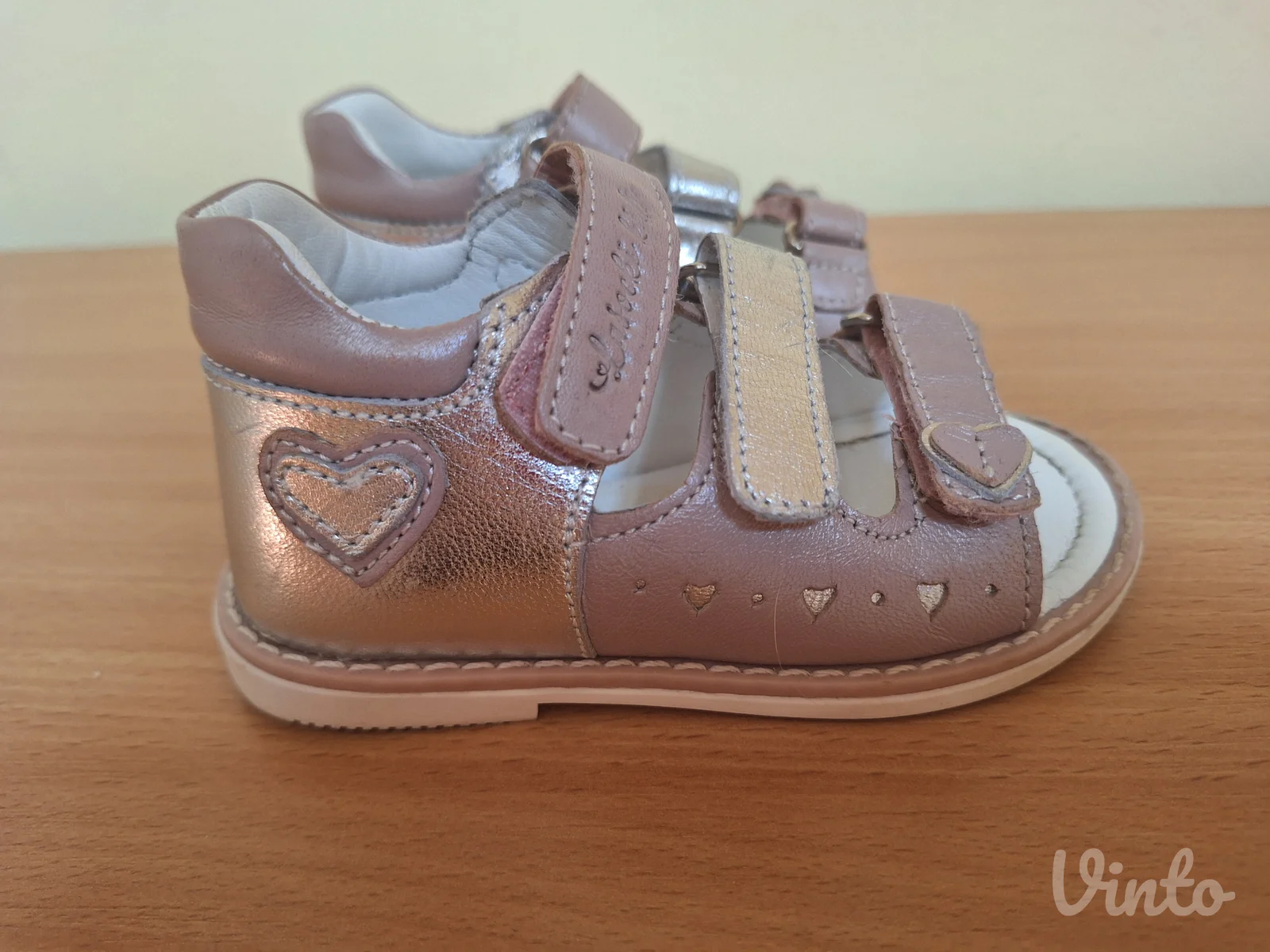 La Socki kožne sandale za devojčice 23
