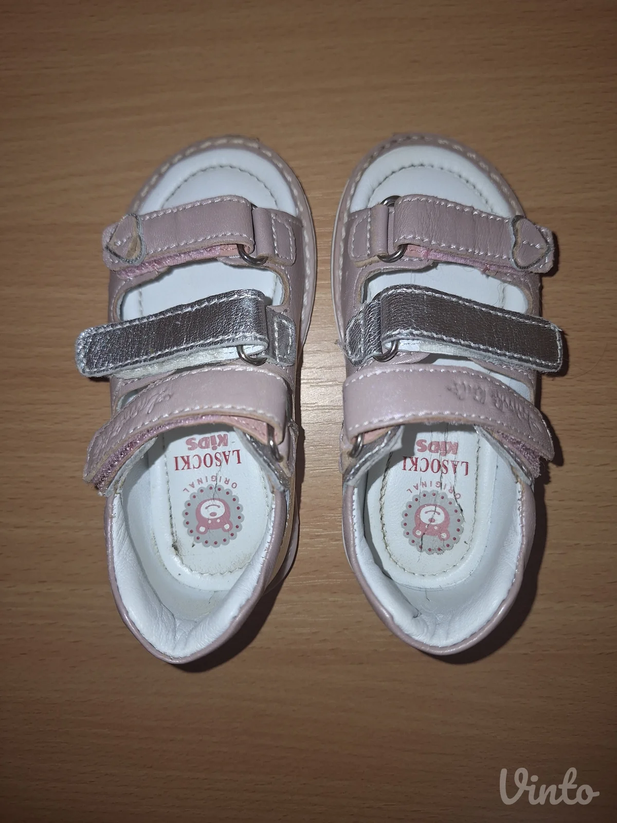 La Socki kožne sandale za devojčice 23