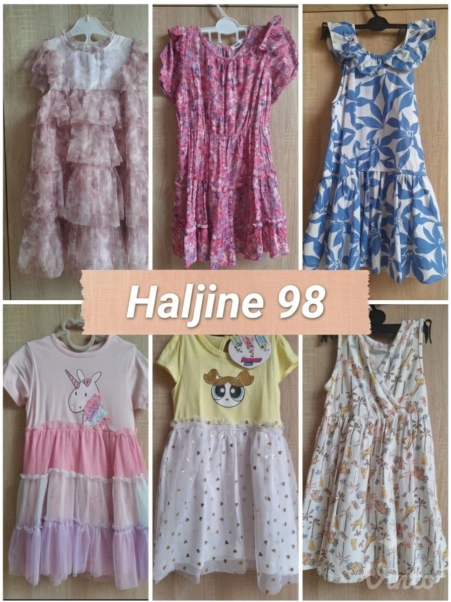 Lot haljinica za devojčice 98