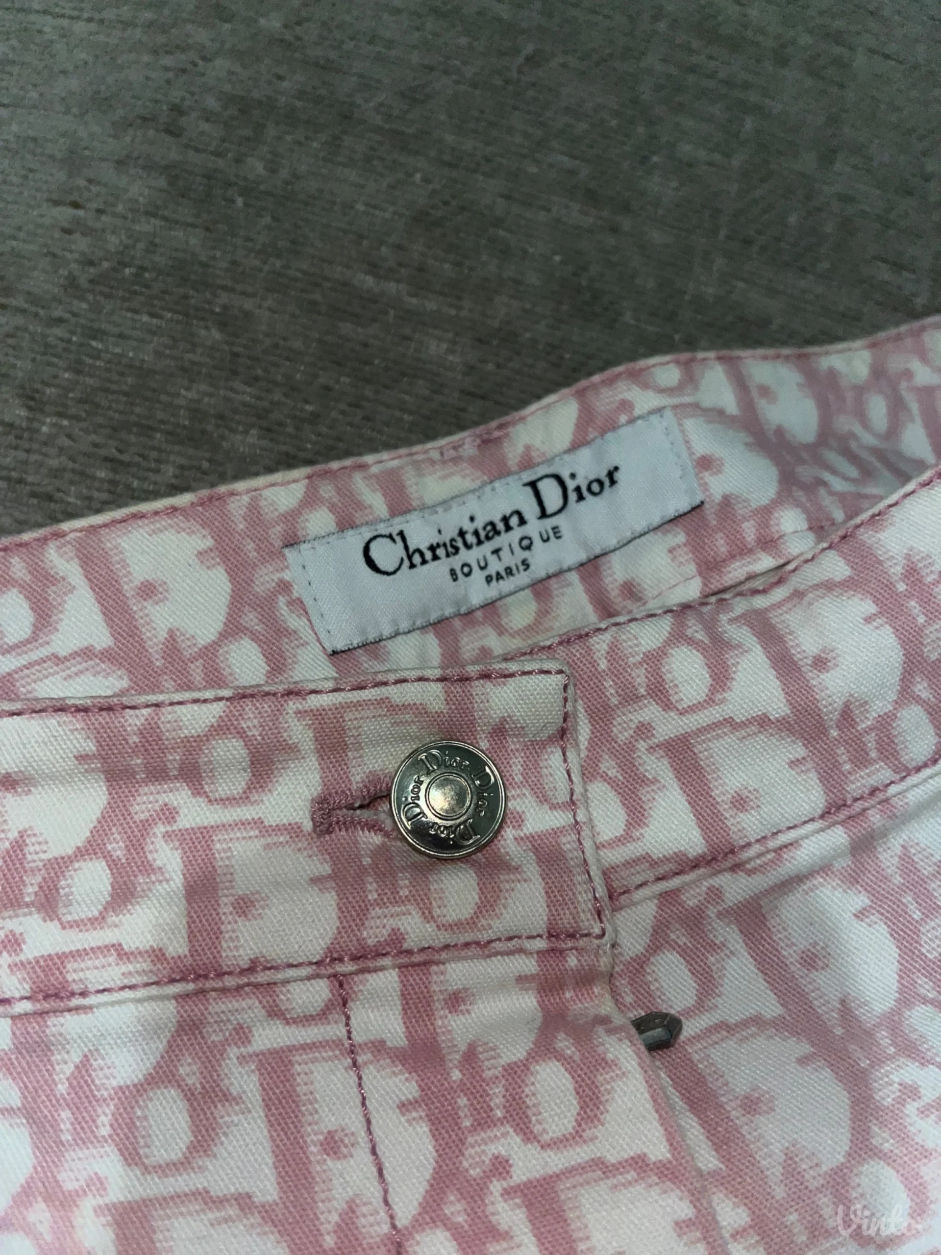 Vintage Dior Monogram Print Pants