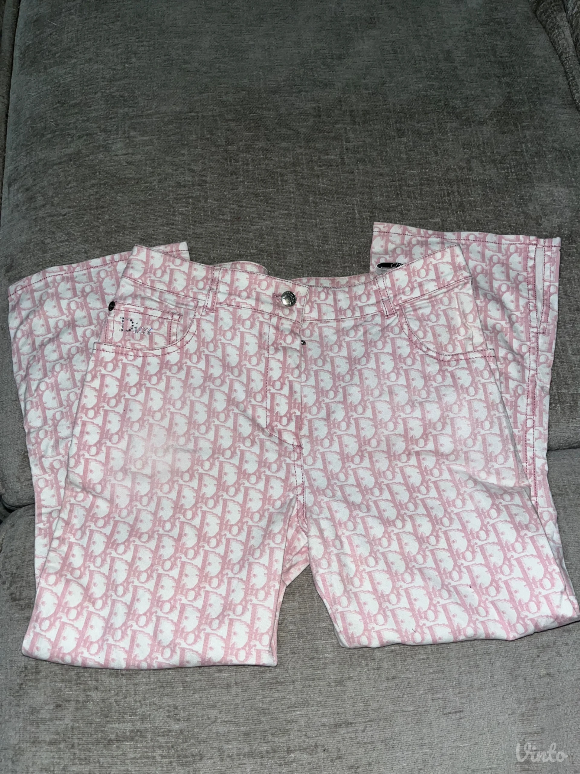 Vintage Dior Monogram Print Pants