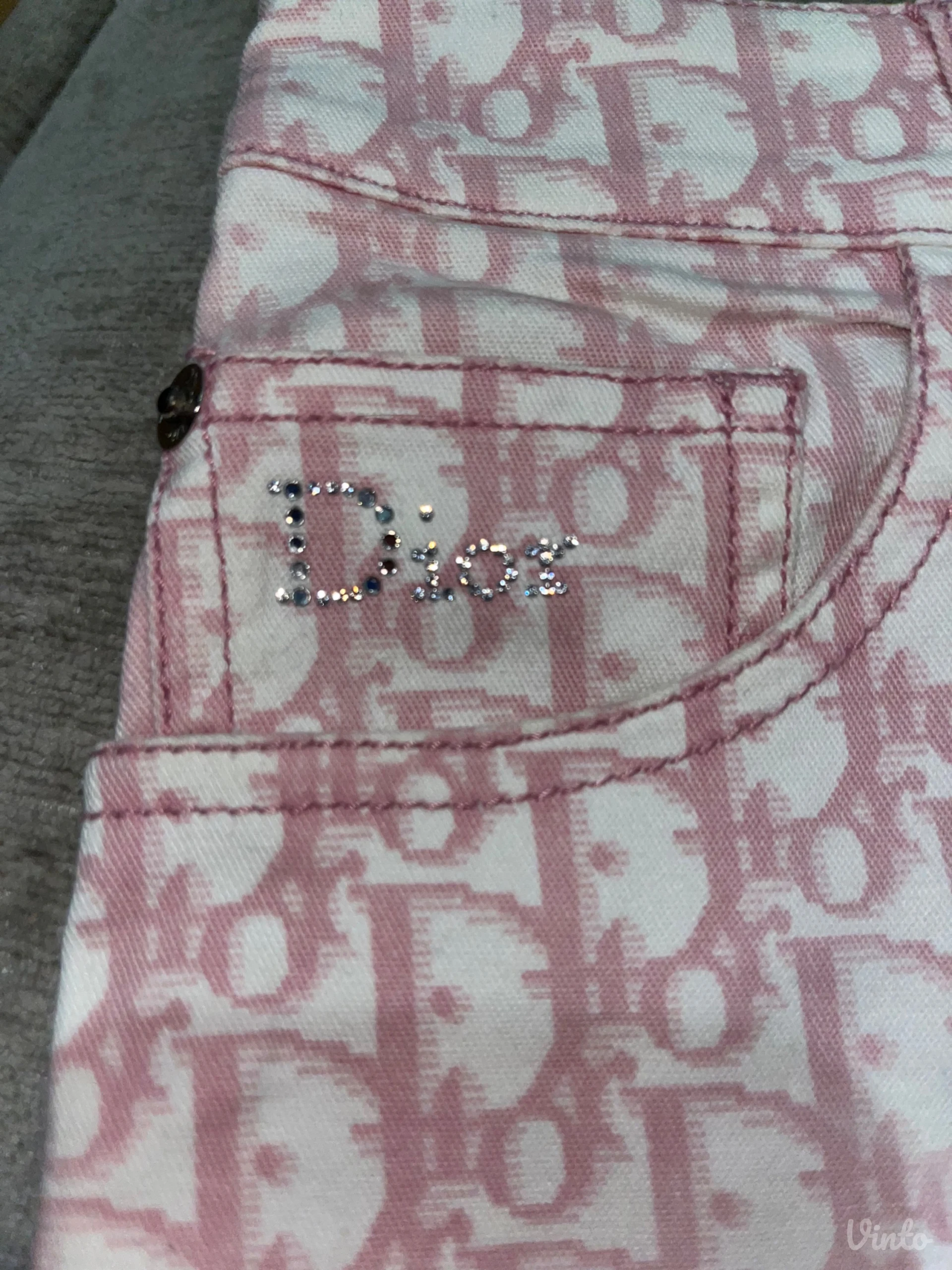 Vintage Dior Monogram Print Pants