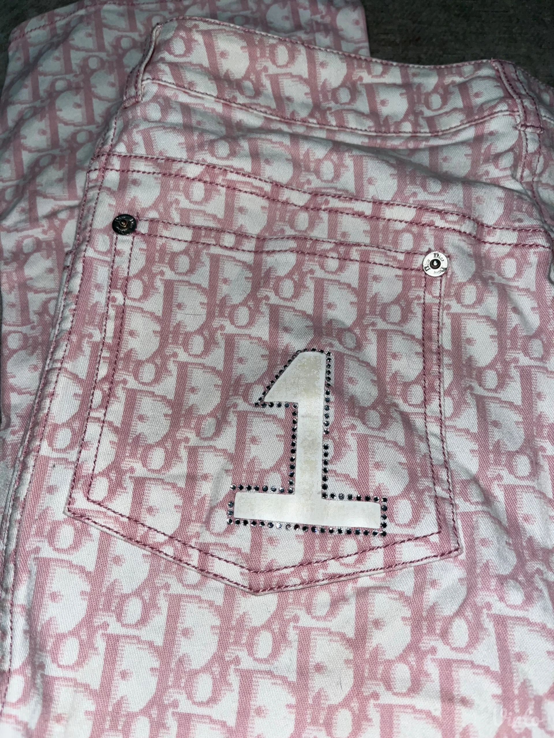Vintage Dior Monogram Print Pants