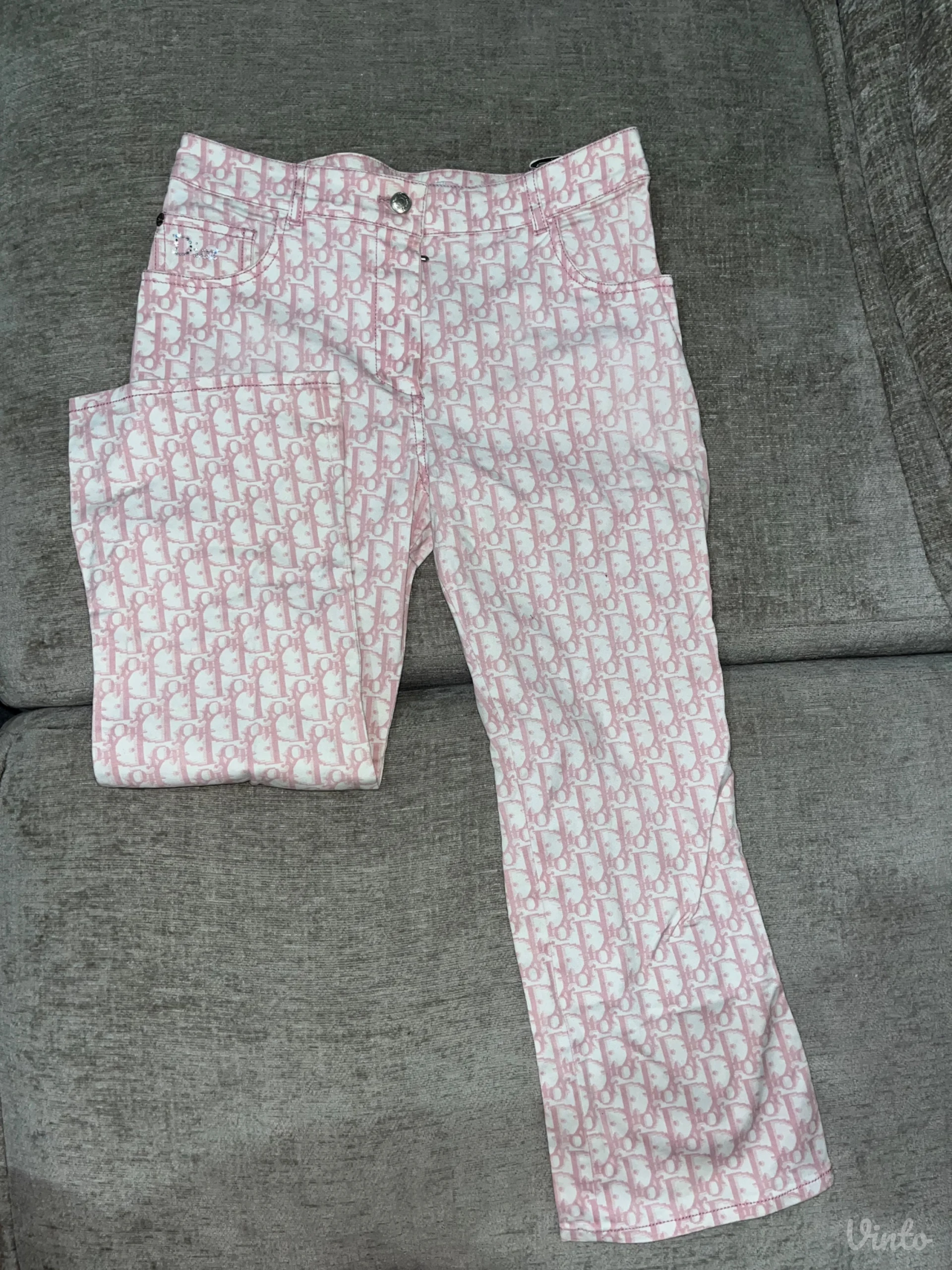 Vintage Dior Monogram Print Pants