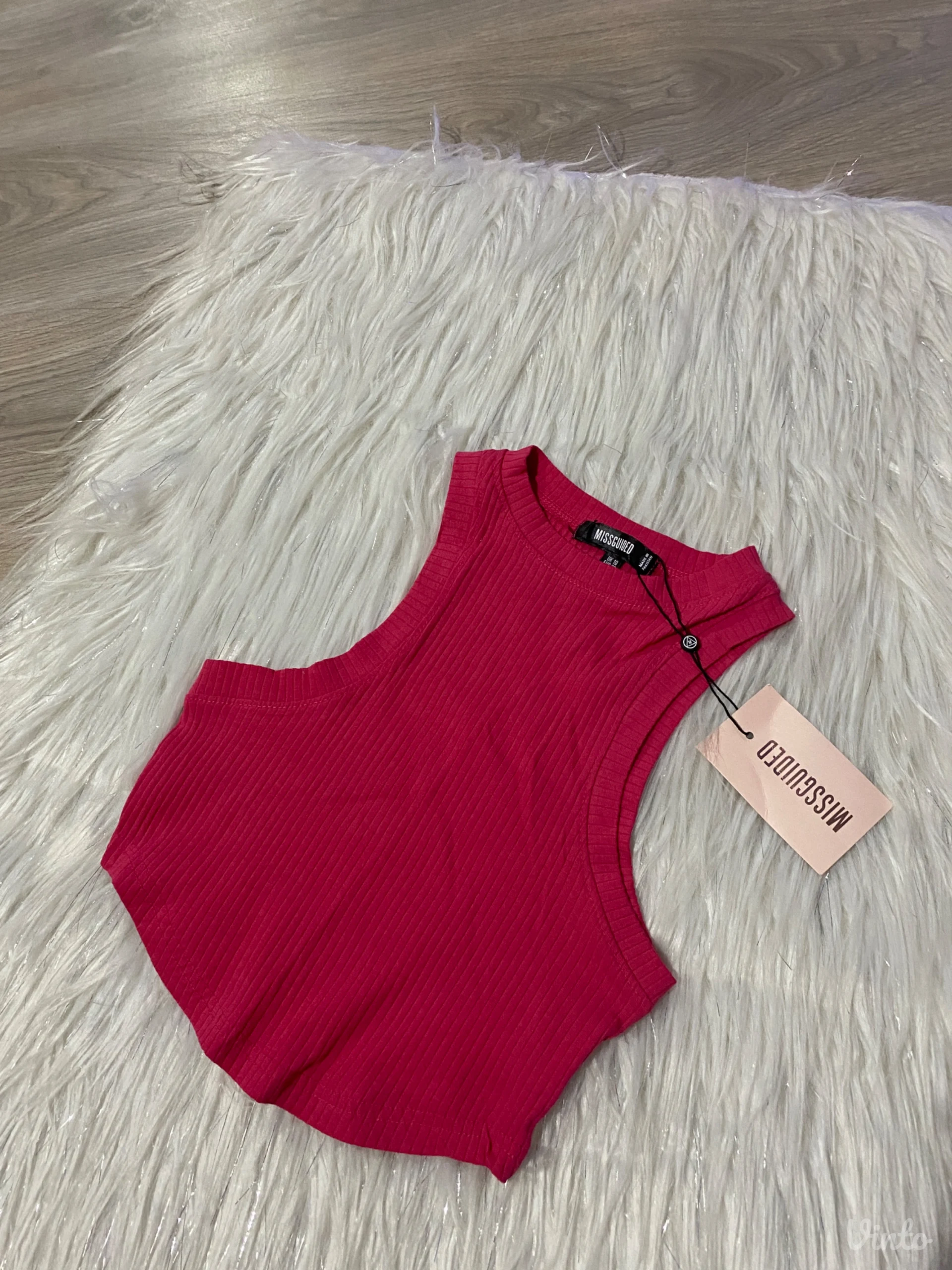 Crop top roze