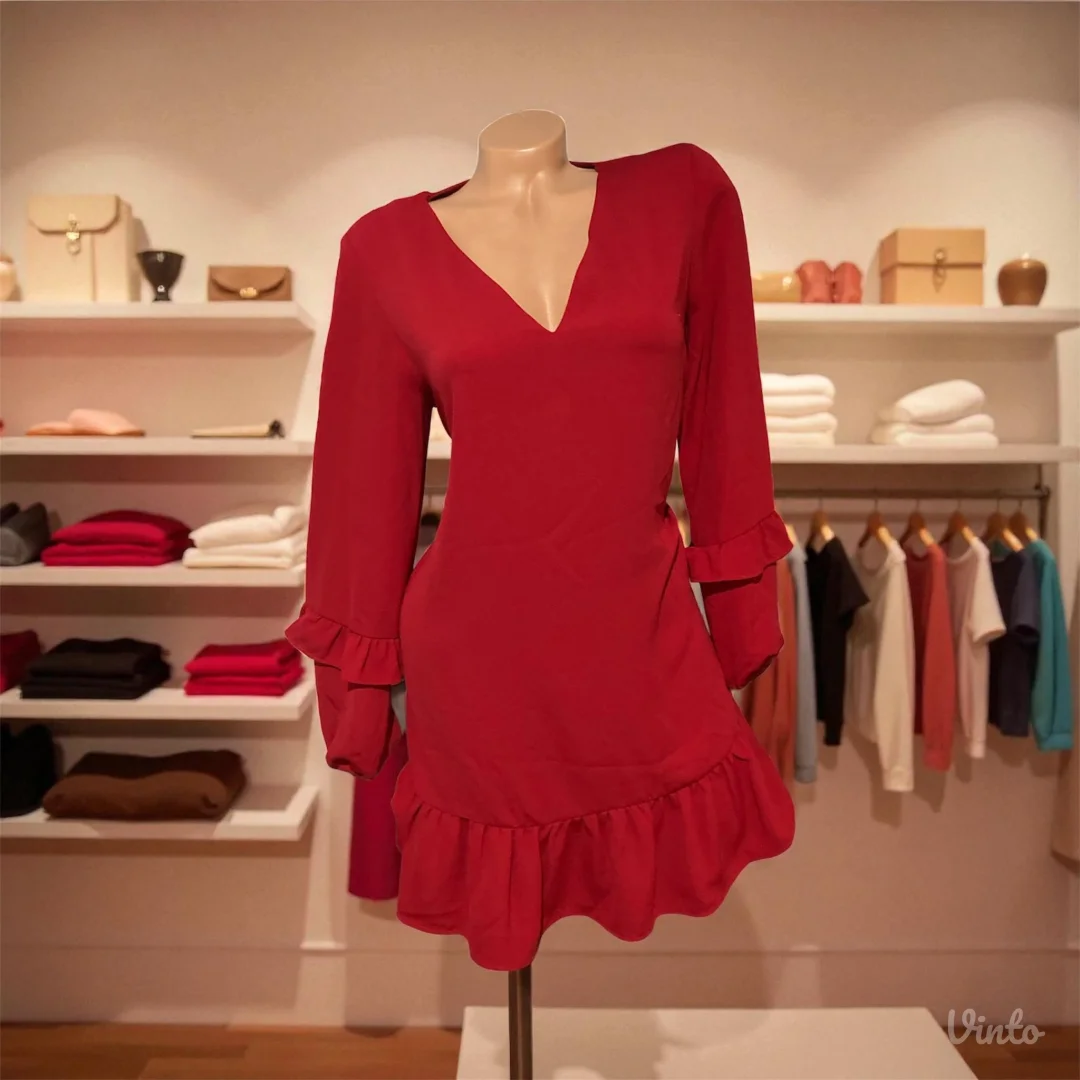 ZARA crvena haljinica