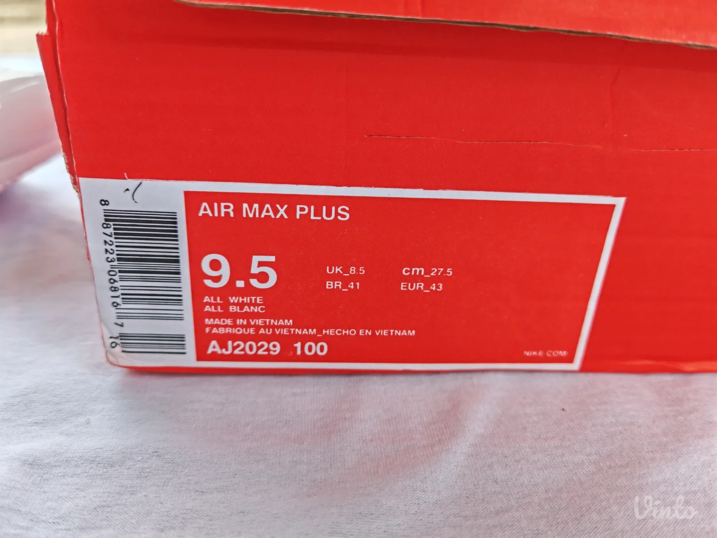 Nike Air Max Plus TN Triple White - 43