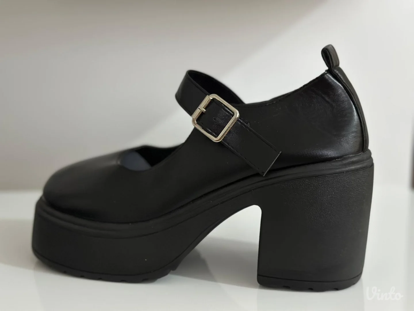 Crne Mary Jane platform cipele