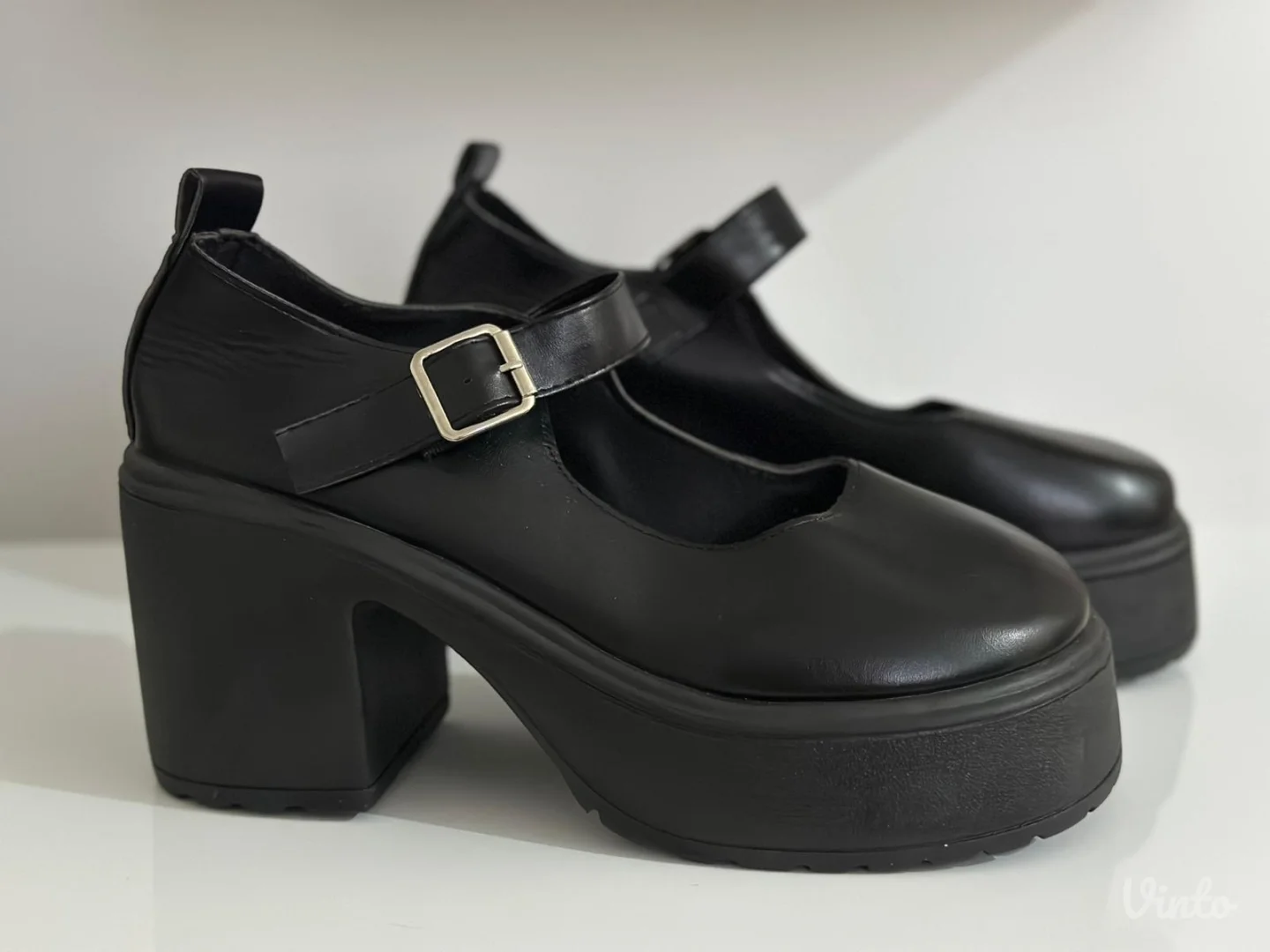 Crne Mary Jane platform cipele