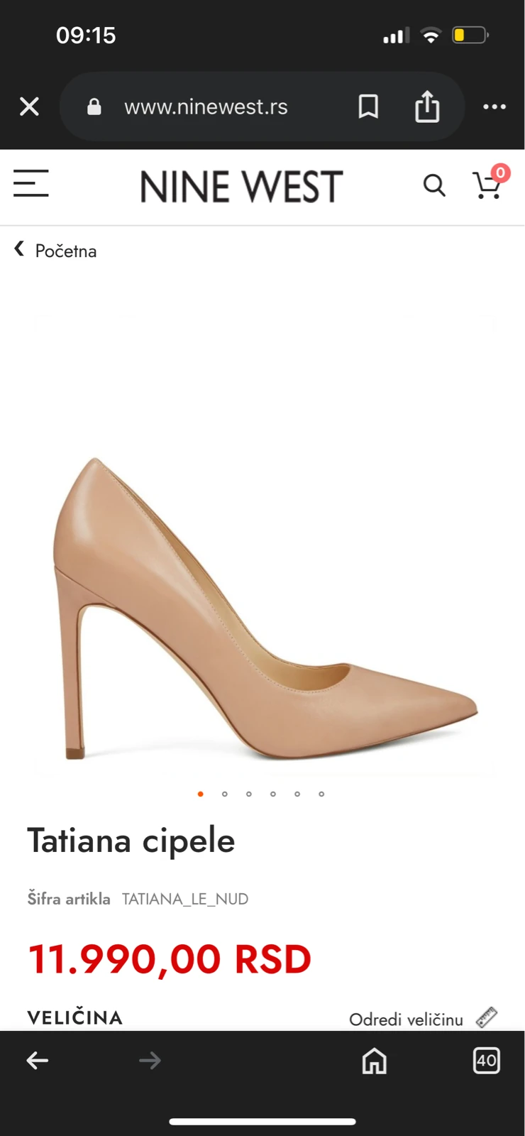 Nine West kozne salonke