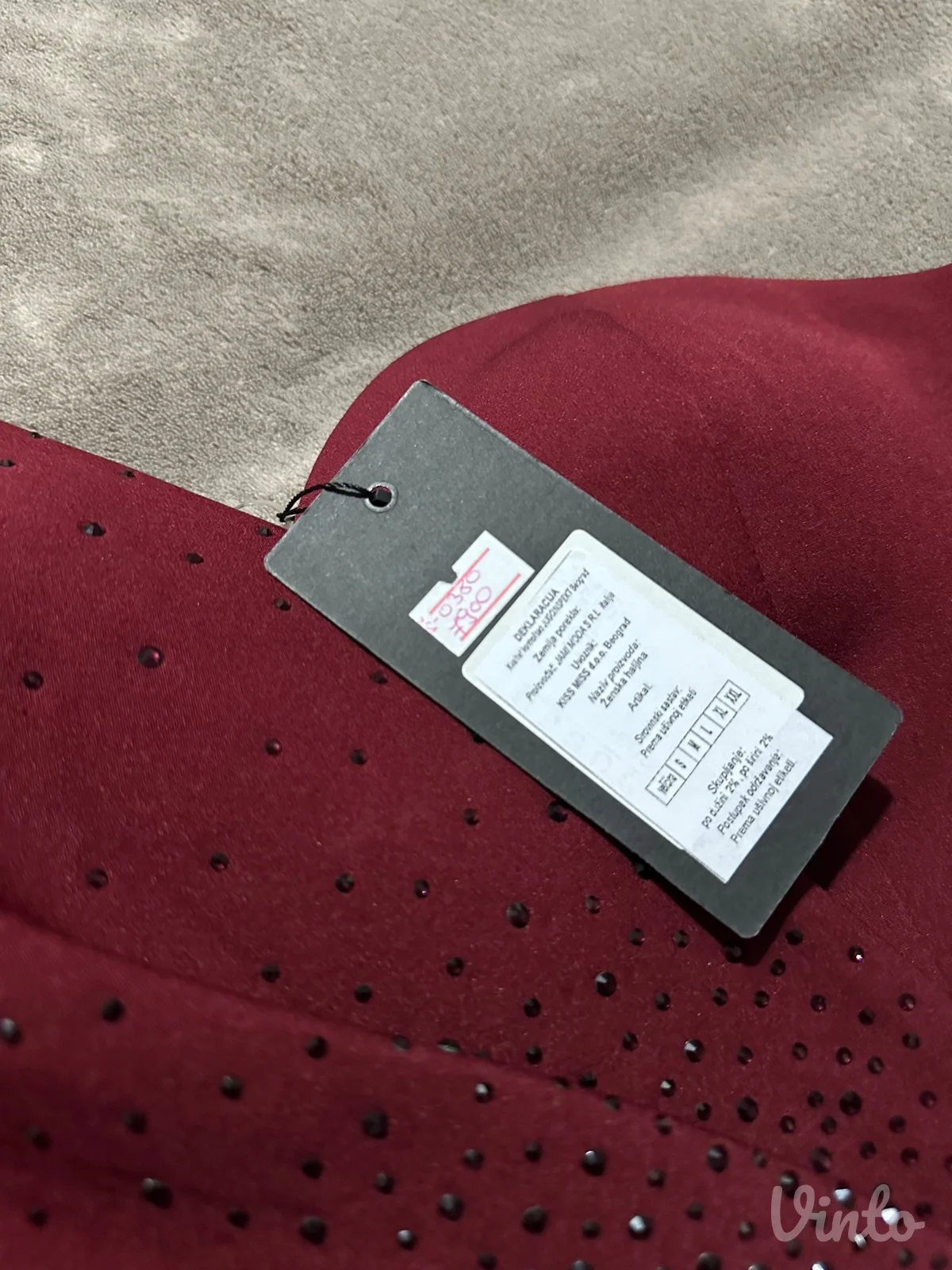 Burgundy haljina