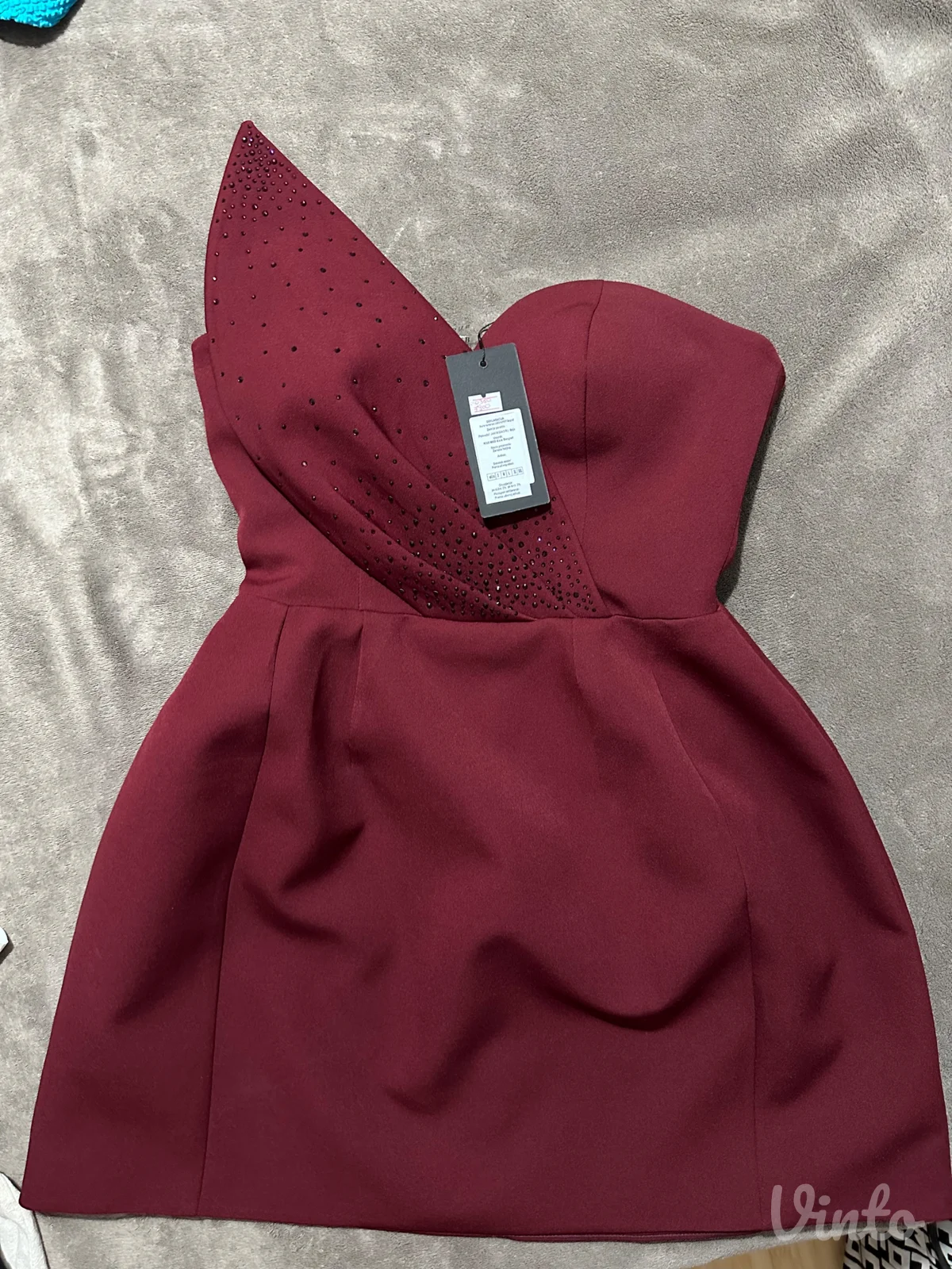 Burgundy haljina