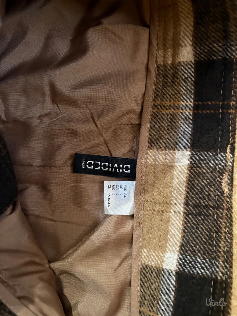 Karirana suknjica h&m