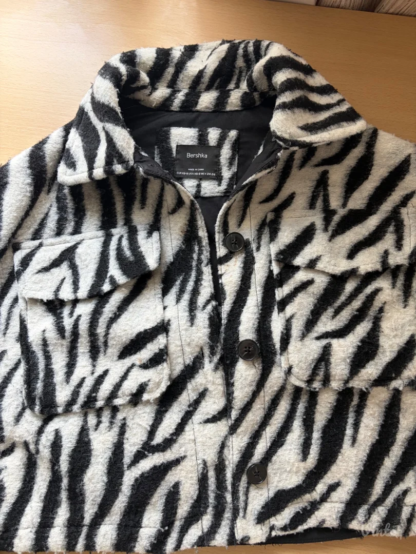 Crop animal print jaknica