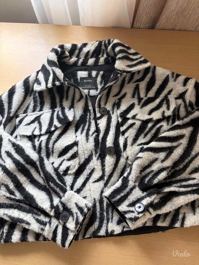 Crop animal print jaknica