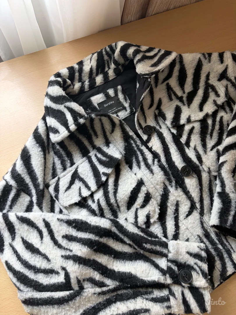 Crop animal print jaknica