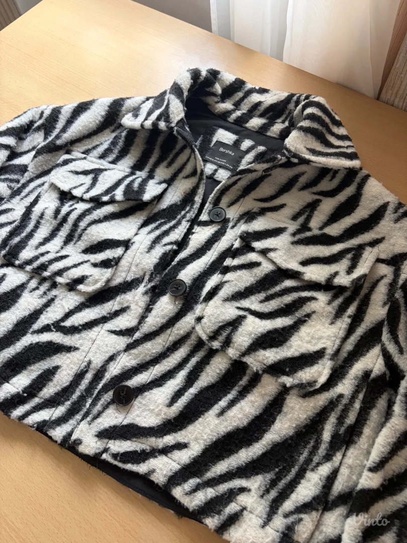Crop animal print jaknica