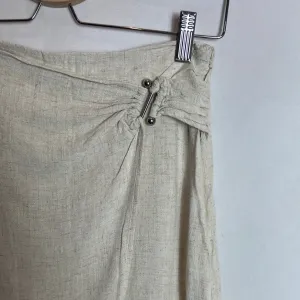 Lanena stradivarius midi suknja