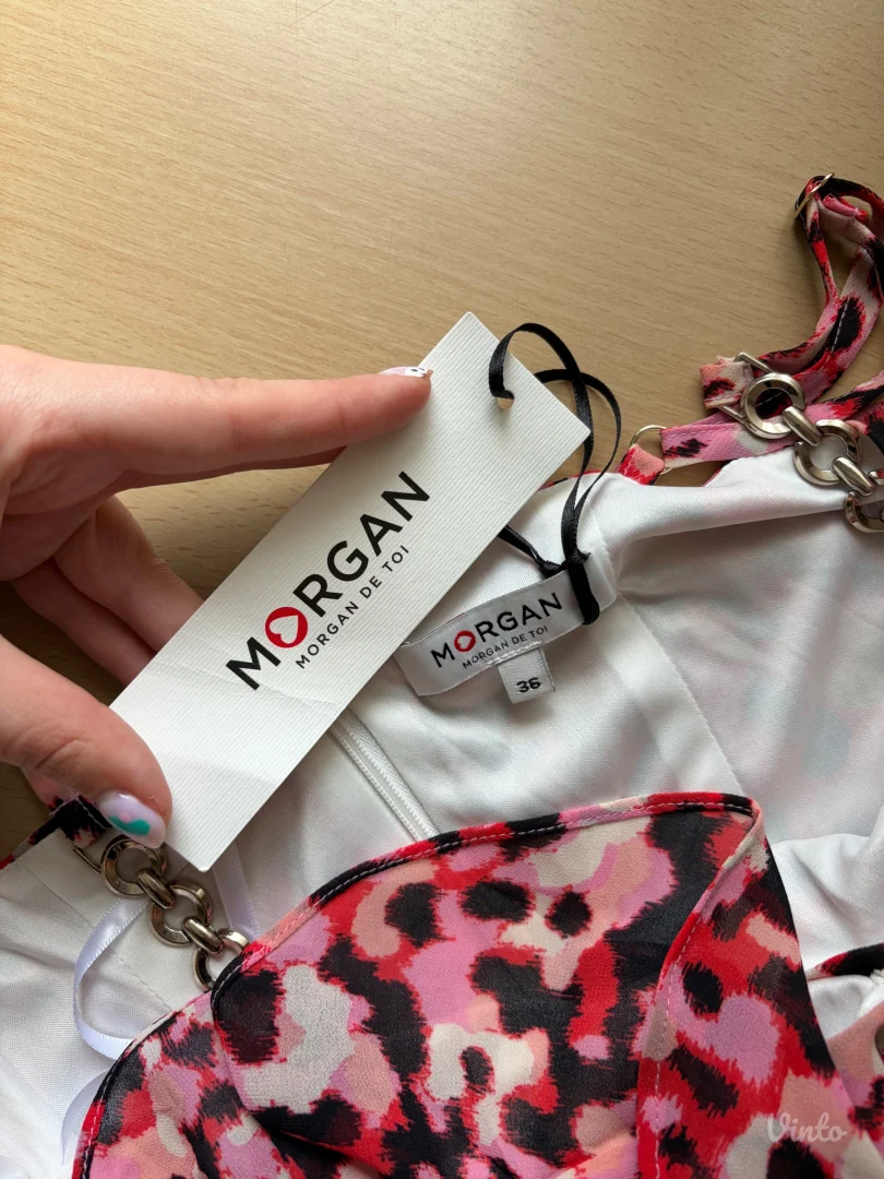 Animal print svecana haljina