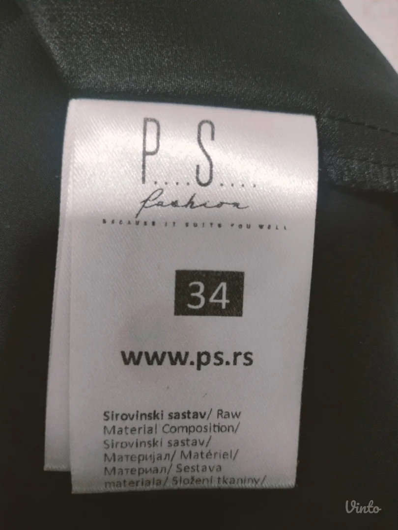 Elegantna duga crna haljina